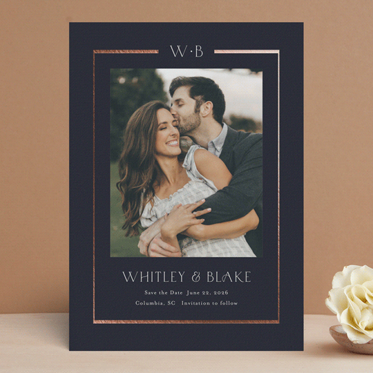 Luster Save the Date from Minted