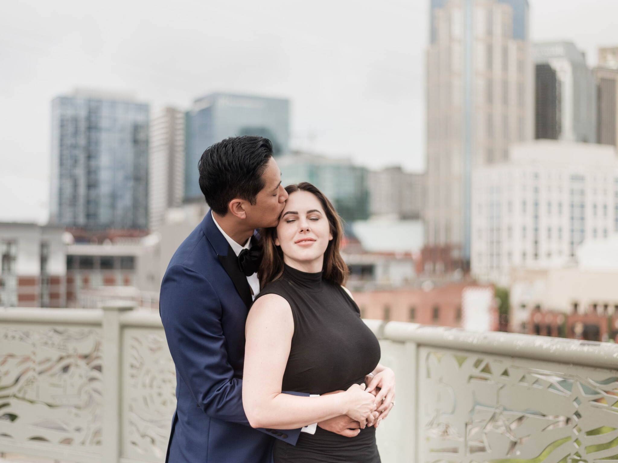 Luxe Downtown Nashville Engagement Session Inspired by Victoria & David Beckham
