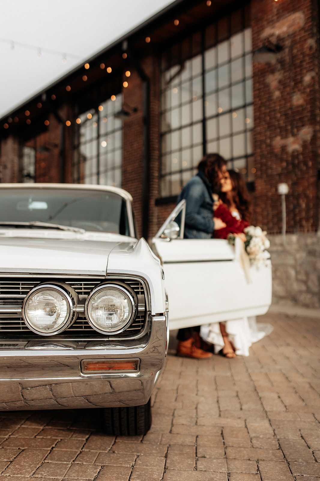 Nashville Rock and Roll Wedding with Vintage Car