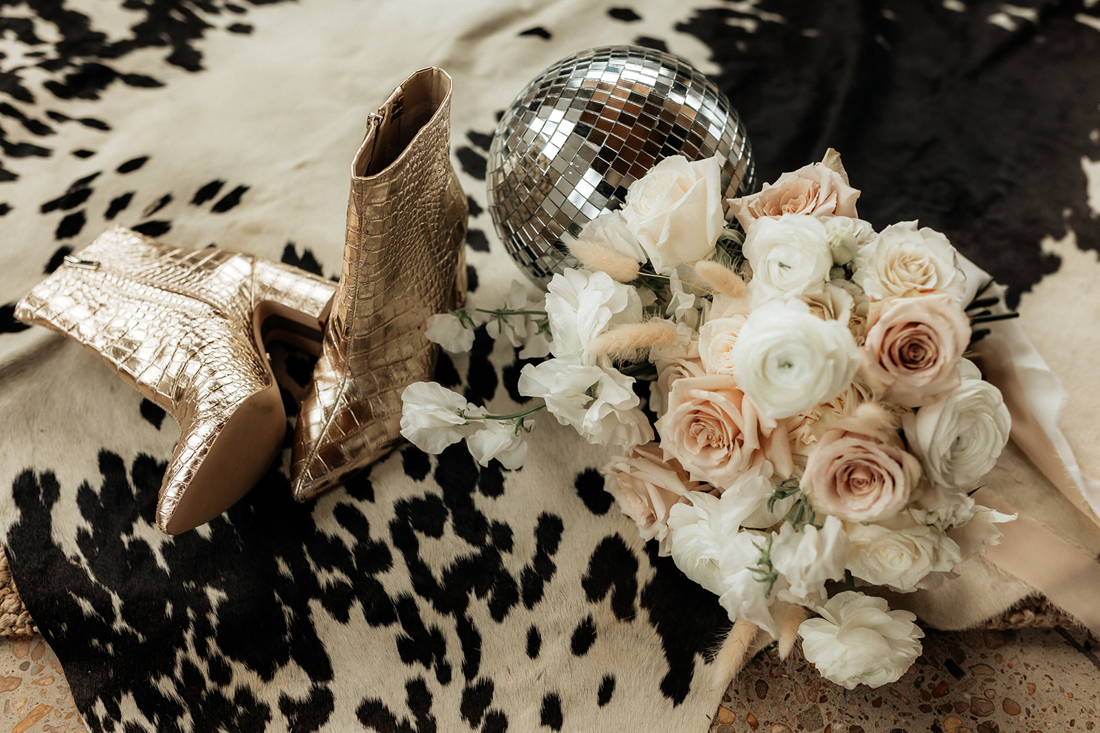 Snake Skin Wedding Boots Rock and Roll Wedding Inspiration