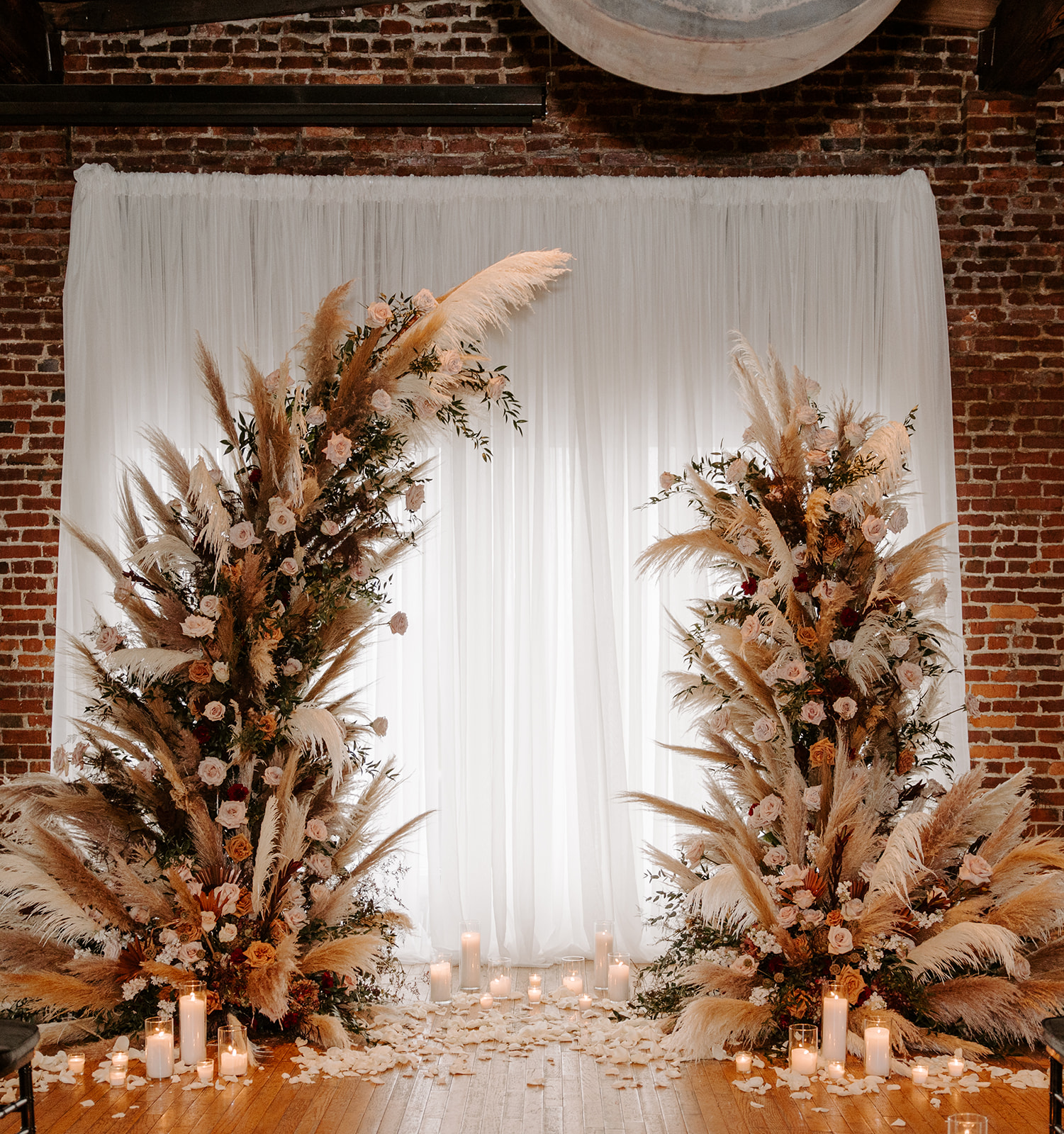 Pampas Grass Ceremony Floral Arch