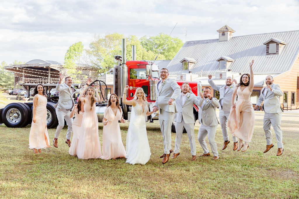 Semi Truck Wedding Photos