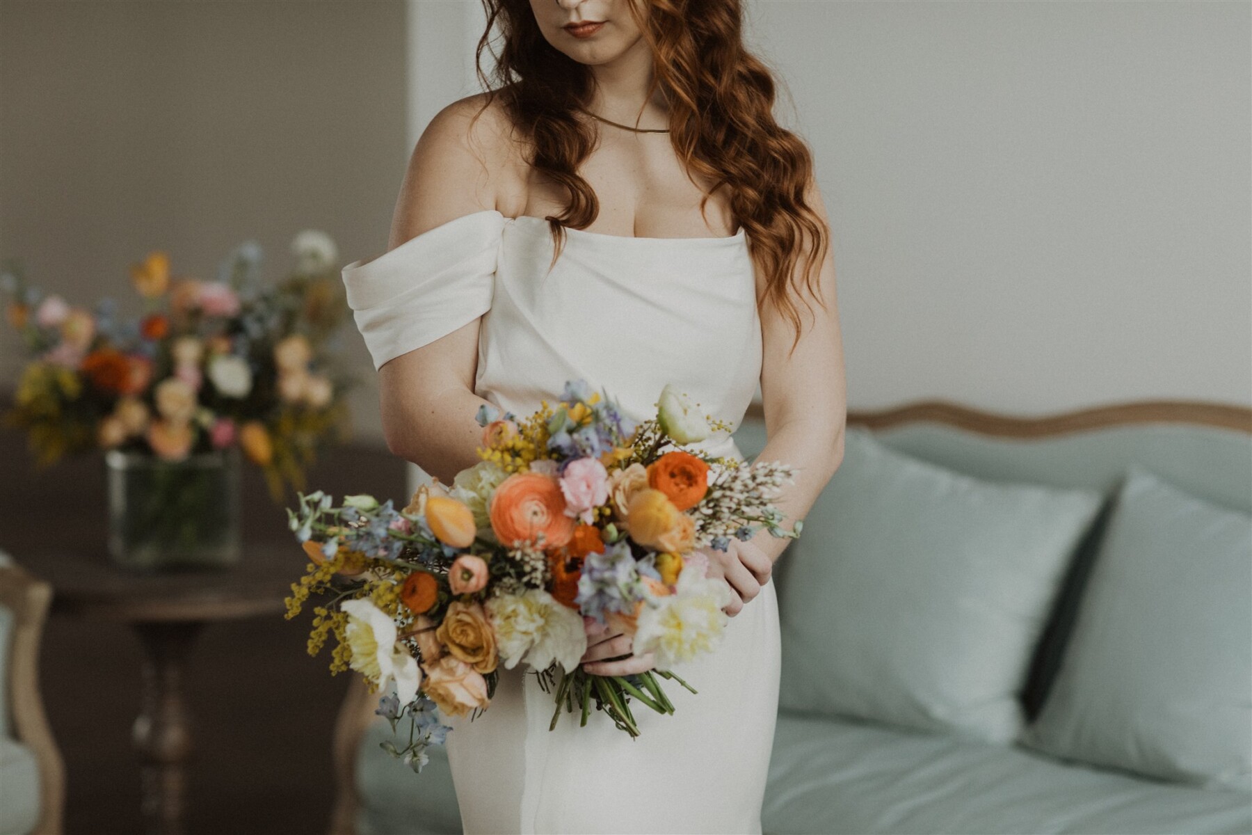 Inspired Help Styled Shoot with Florals, Dress, and Rentals
