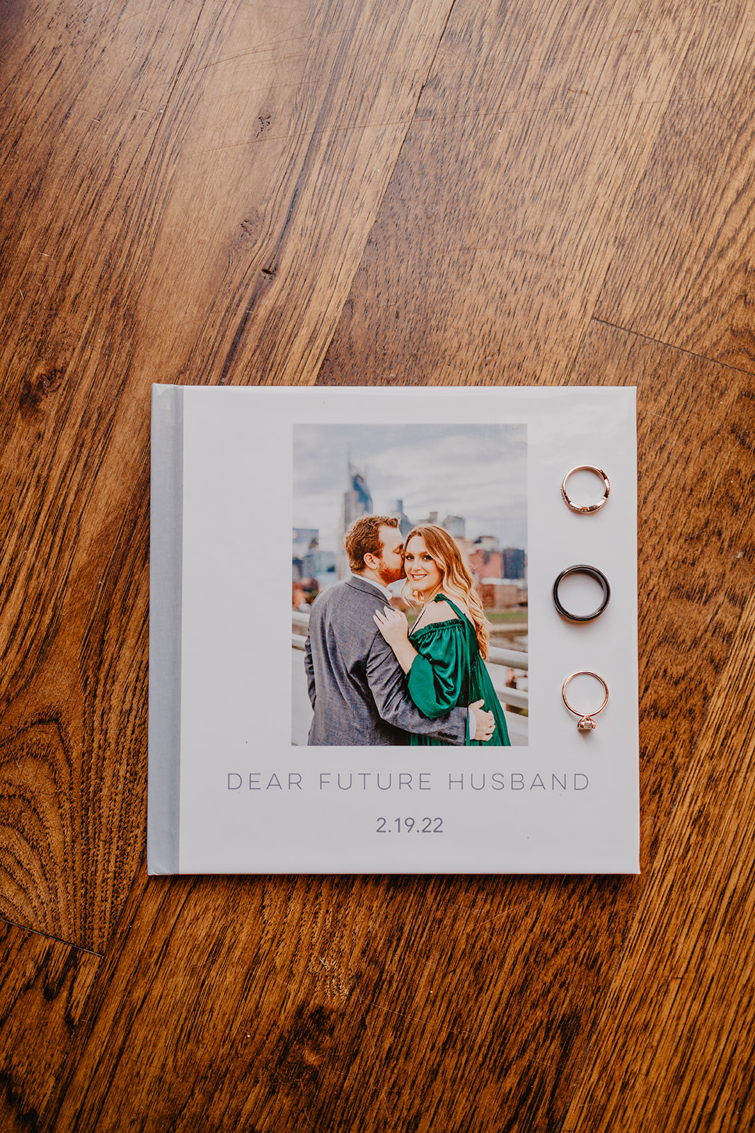welcome guest book and rings