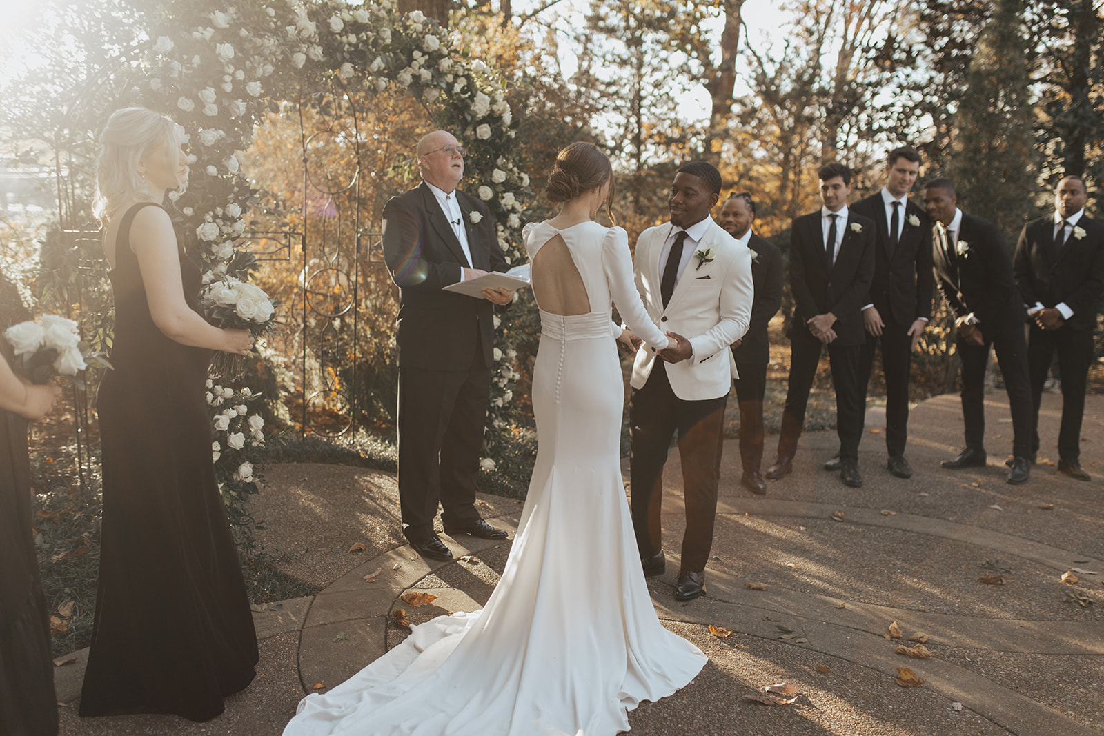 Nashville Riverwood Mansion Wedding with Neutral Colors