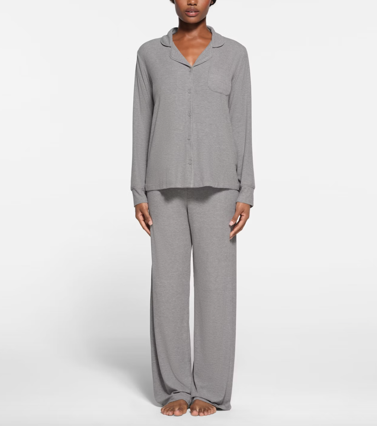 SKIMS Soft Lounge Sleep Set 1 - Wedding Morning Must-Haves: The Best Wedding Robes and PJs for Brides and Their Bridal Parties SKIMS Soft Lounge Sleep Set 1