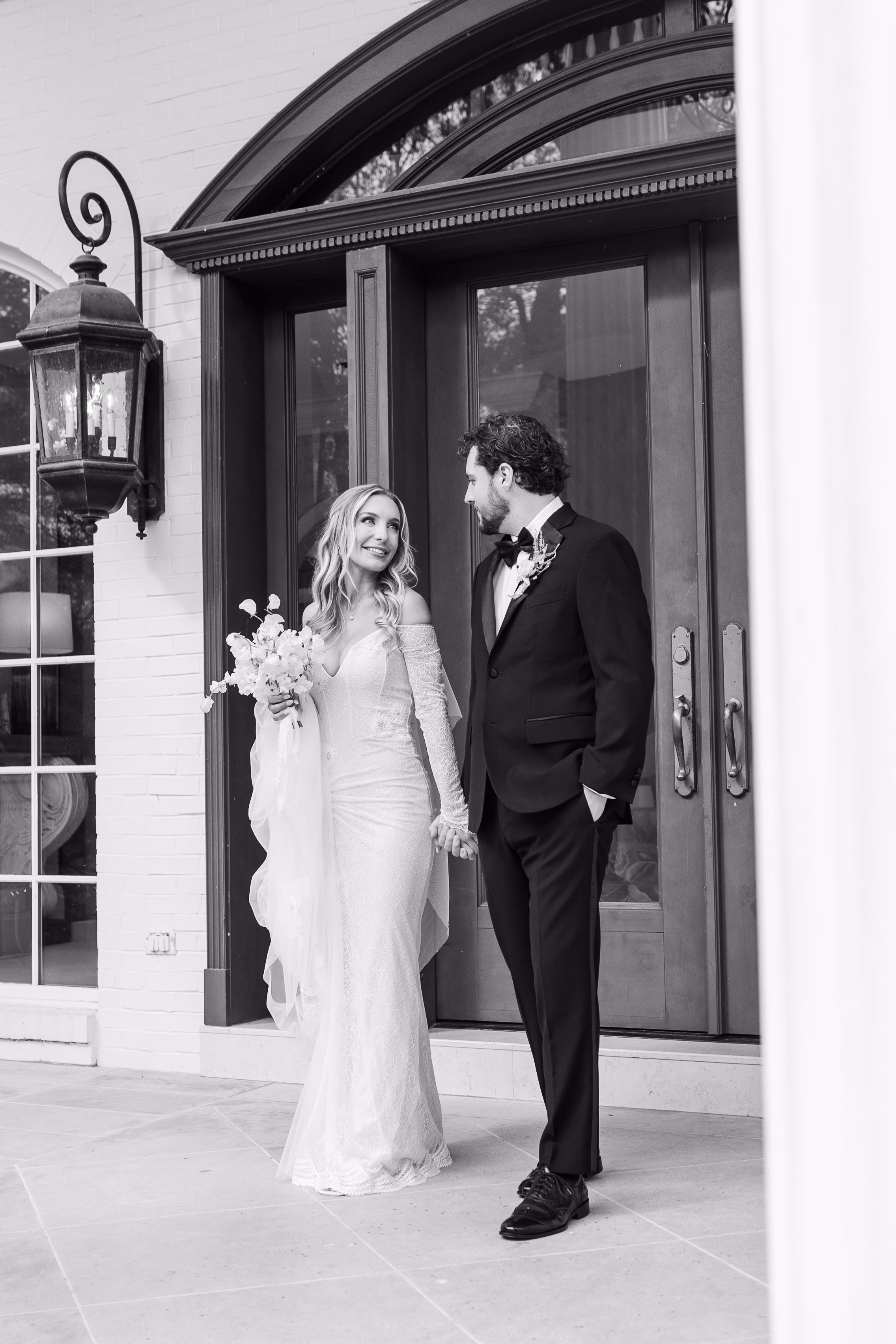 Black and White Nashville Wedding with Rainy Sparkler Sendoff Rebecca Musayev Photography