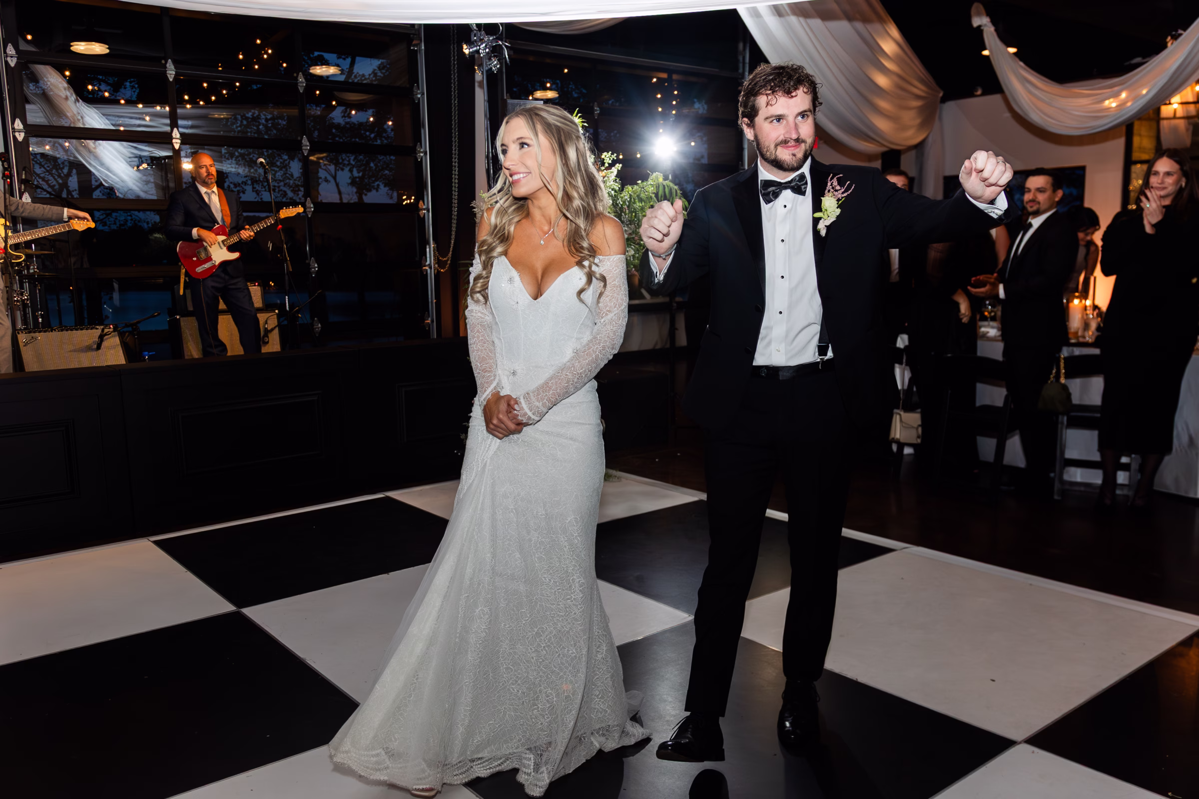 Black and White Nashville Wedding with Rainy Sparkler Sendoff Rebecca Musayev Photography