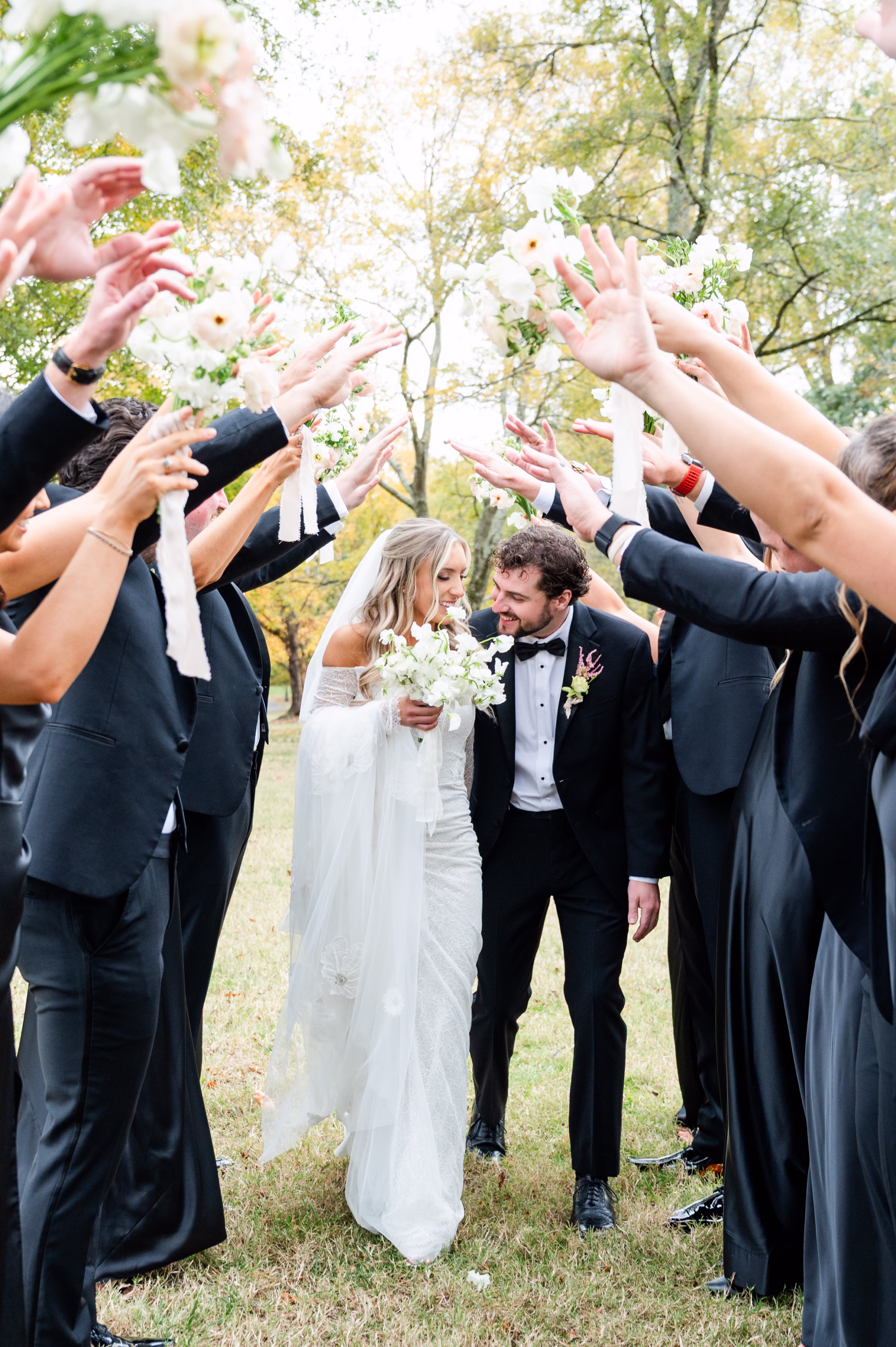 Black and White Nashville Wedding with Rainy Sparkler Sendoff Rebecca Musayev Photography