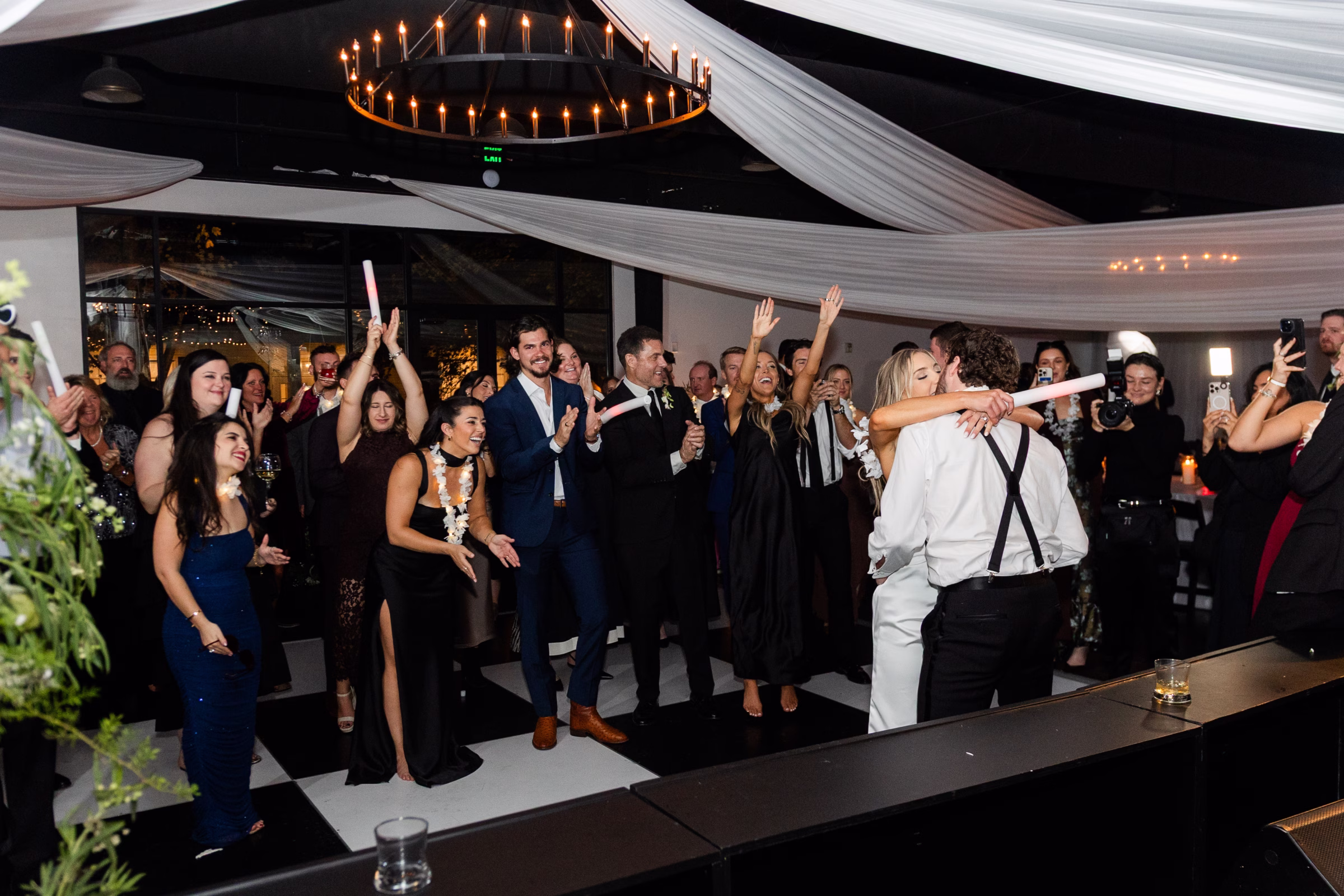 Black and White Nashville Wedding with Rainy Sparkler Sendoff Rebecca Musayev Photography