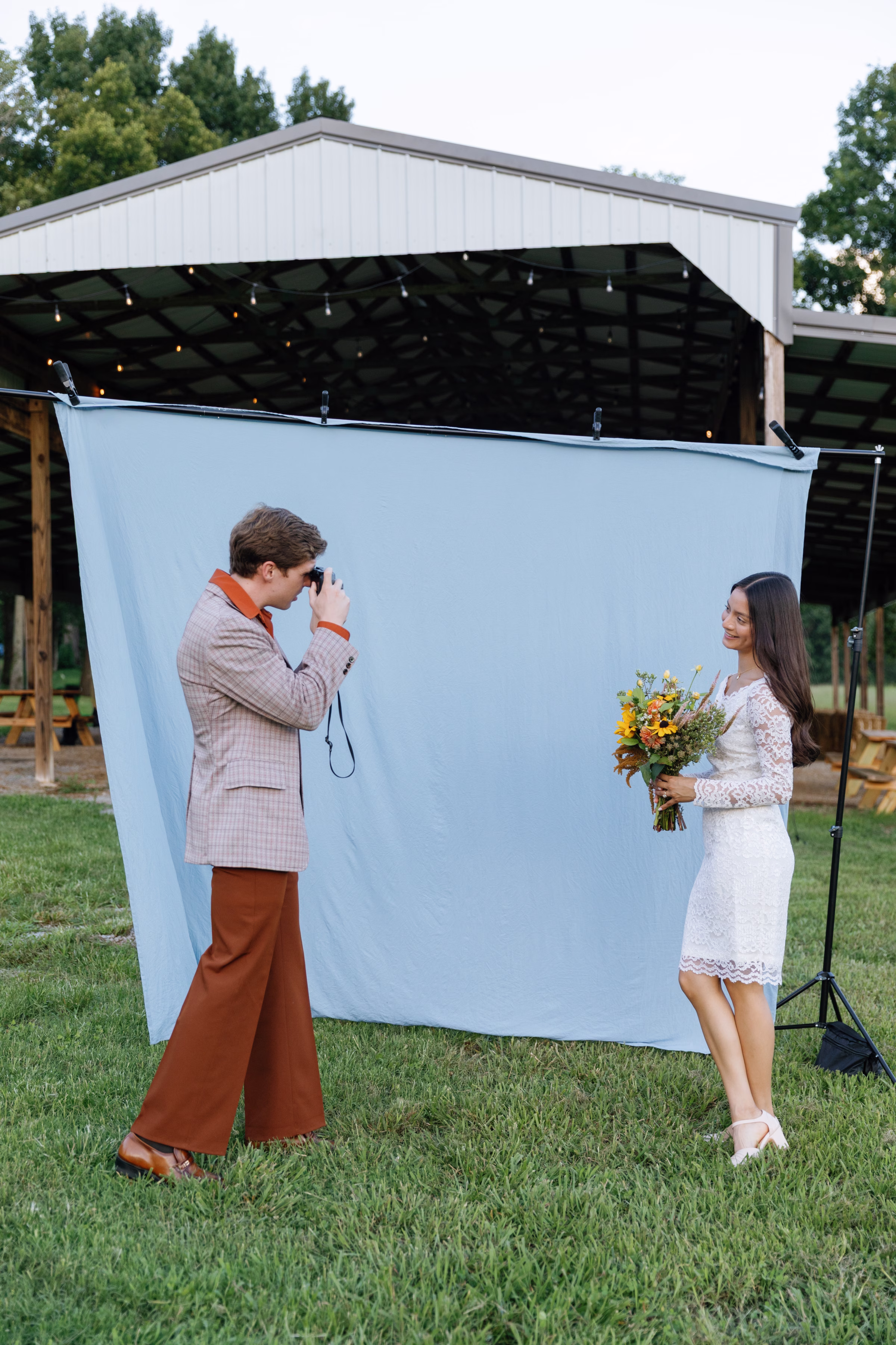 arrington meadows retro wedding inspo portraits Darien Photography 039 - Retro Inspired Wedding Editorial at Arrington Meadows Arrington Meadows Retro Wedding Inspiration Nashville Bride Guide