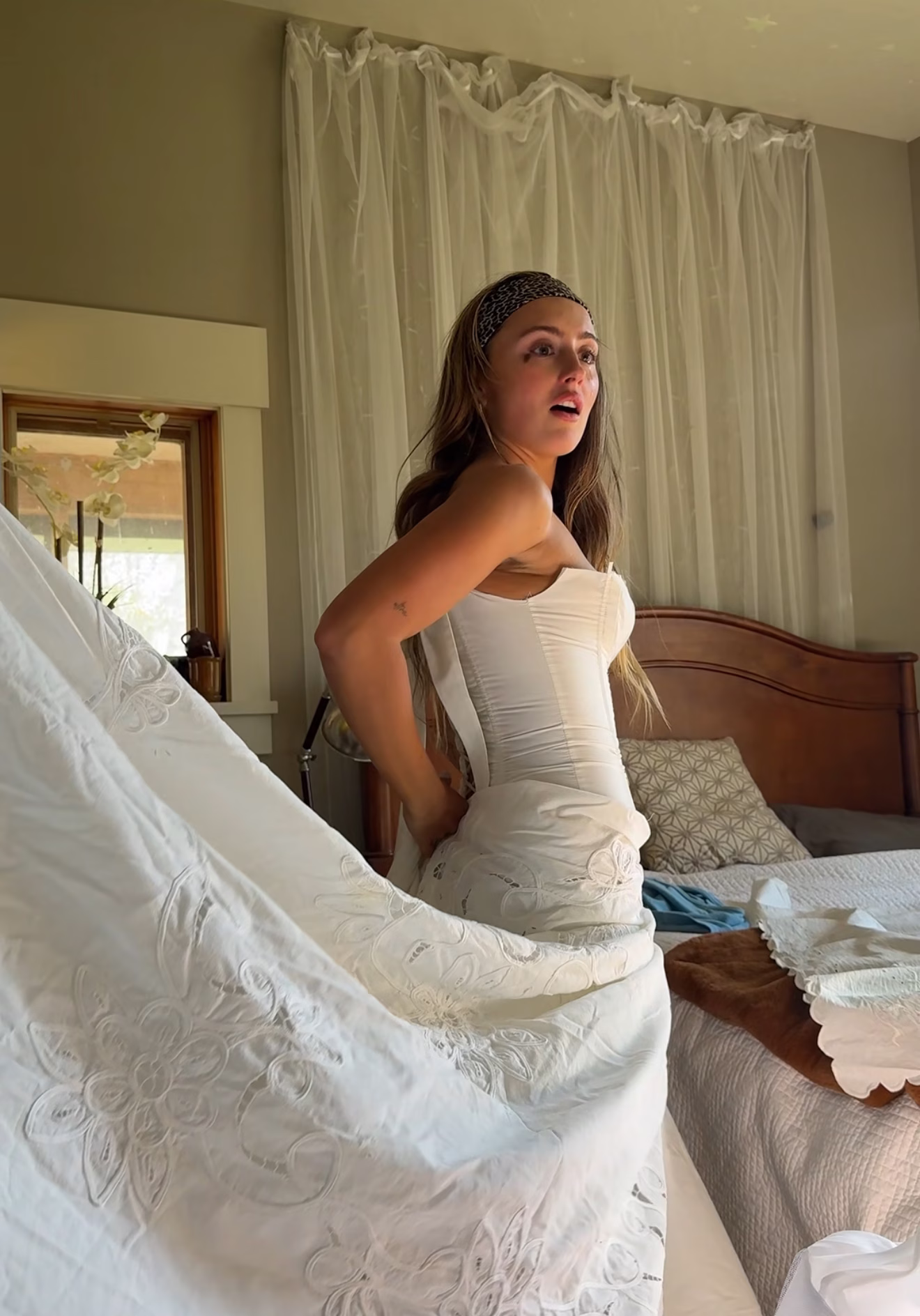 This Bride Made Her Wedding Dress Out of Bedsheets | The Wedding Reporter Podcast